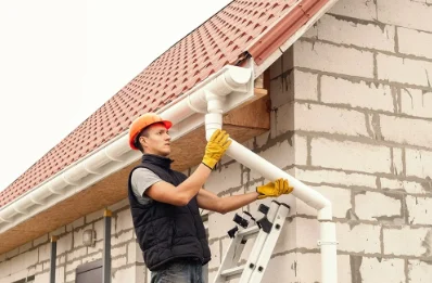 Pose et remplacement de gouttières à Éply